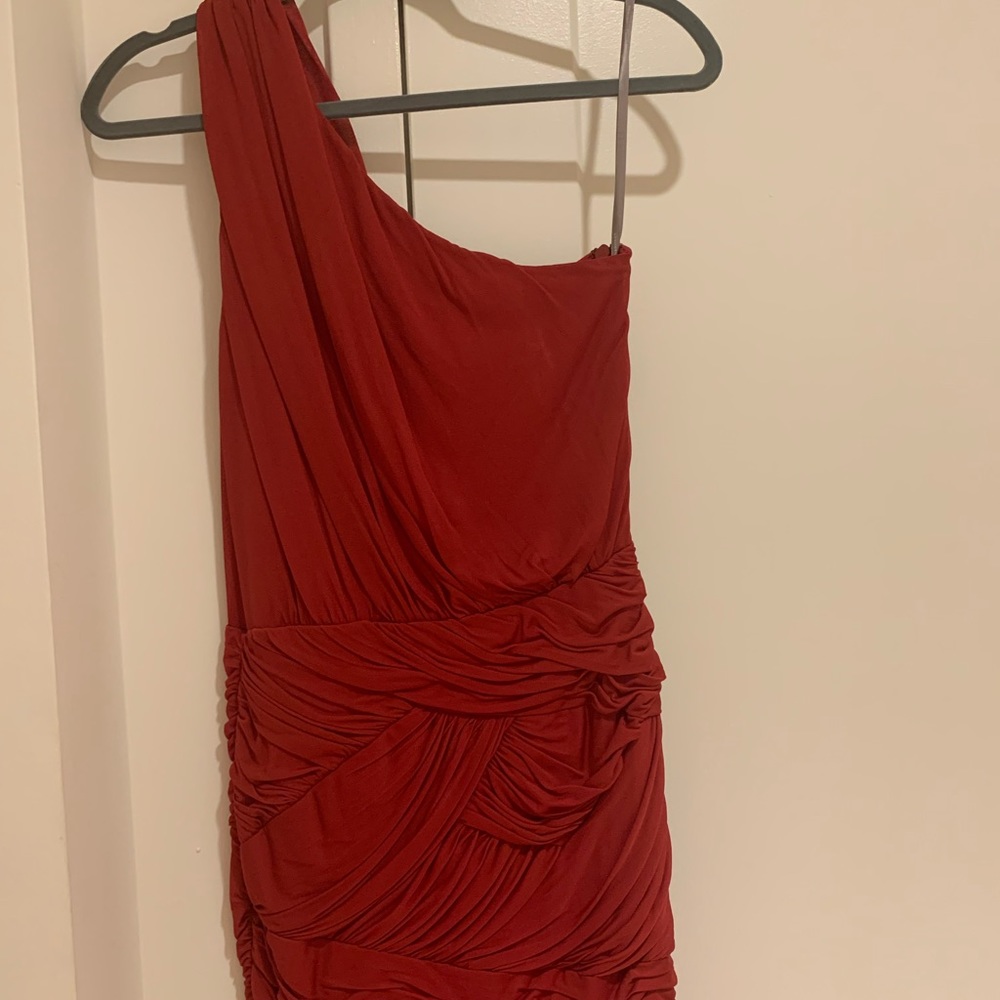Halston Heritage red dress